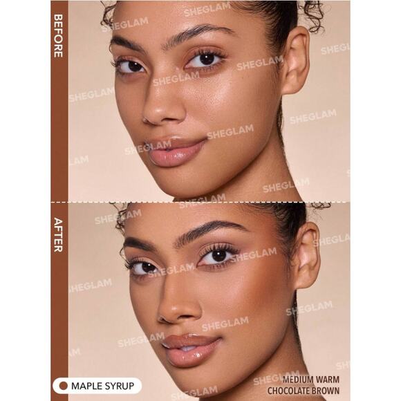 SHEGLAM Sun Sculpt Liquid Contour – Maple Syrup | NEW Medium Warm Chocolate - Picture 3 of 12